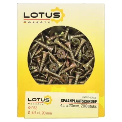 Lotus Bouw<Spaanplaatschroef 4,5 x 20 mm 200st