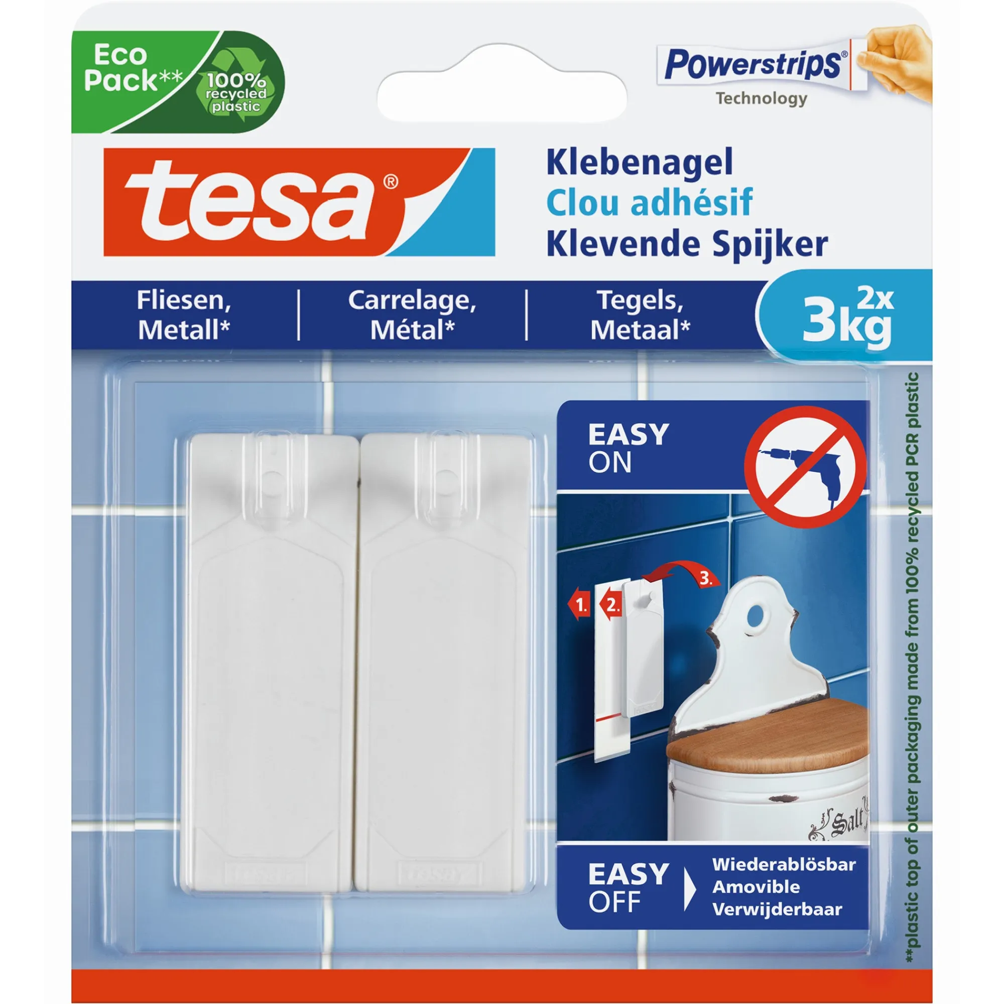 Tesa Bouw<Spijker kleef glad 2x3kg