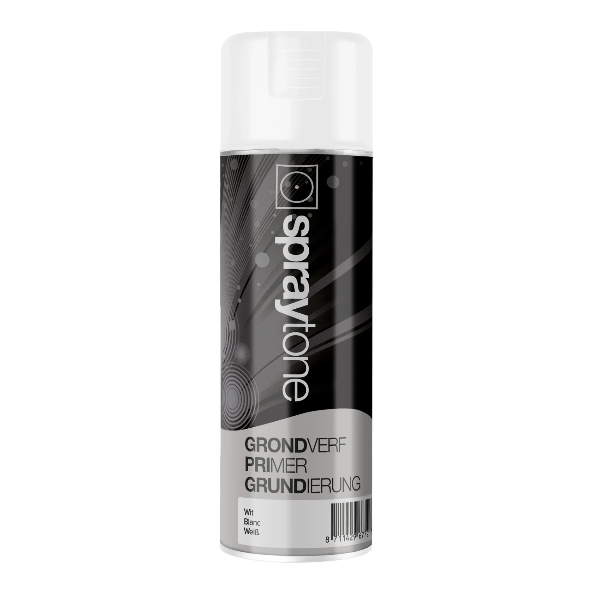Sprayton Lakken<Spuitlak grondverf wit 400ml