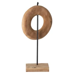 Natural Collections Woondecoratie<Staander teak circel 44 cm naturel