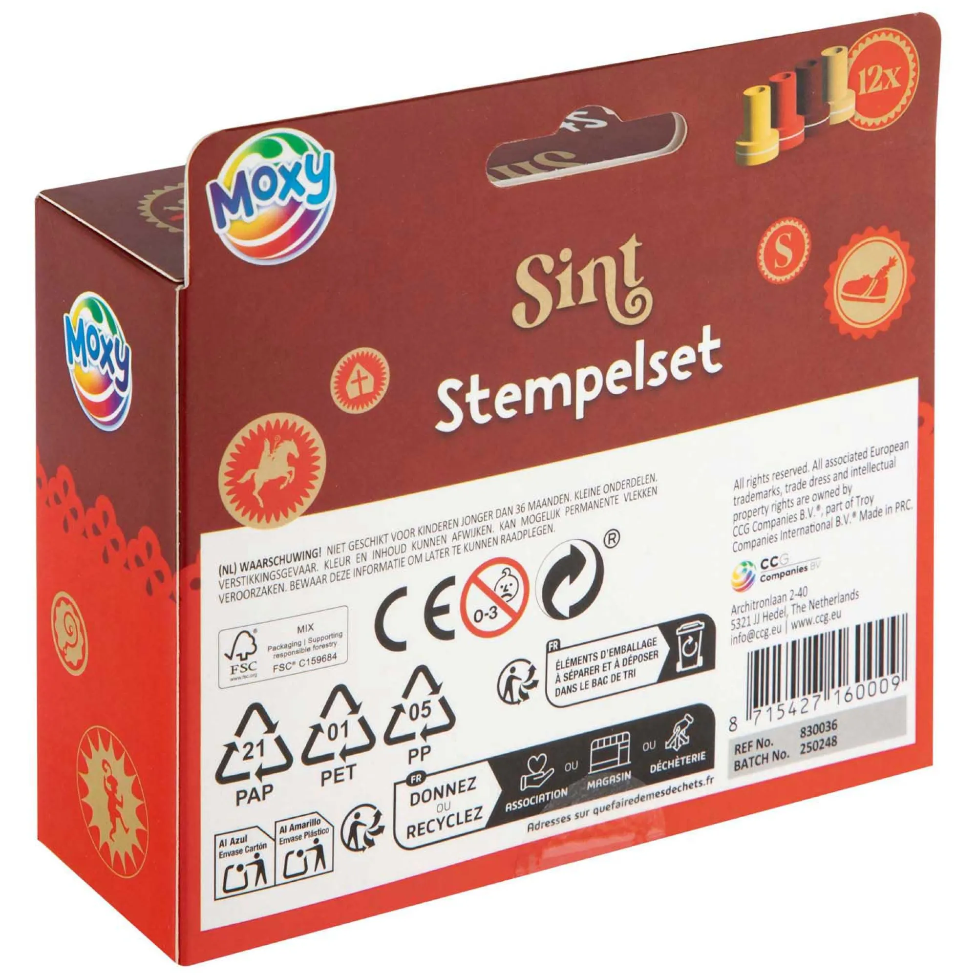 Creative Craft Group Kerstdecoratie<Stempels 12st. Sint