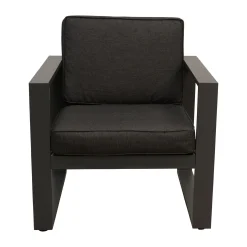 Bois le Duc Loungesets<Stoel Lucito antraciet met kussen