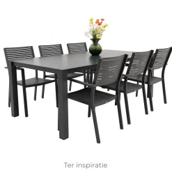 Bois le Duc Tuinstoelen<Stoel stapel Cori antraciet
