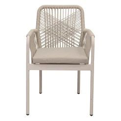 Bois le Duc Tuinstoelen<Stoel stapel Marone crème met kussen