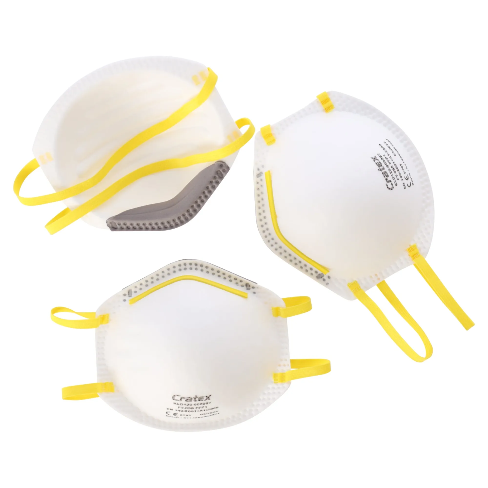 Cratex Pbm<Stofmasker FFP1 3 Pak