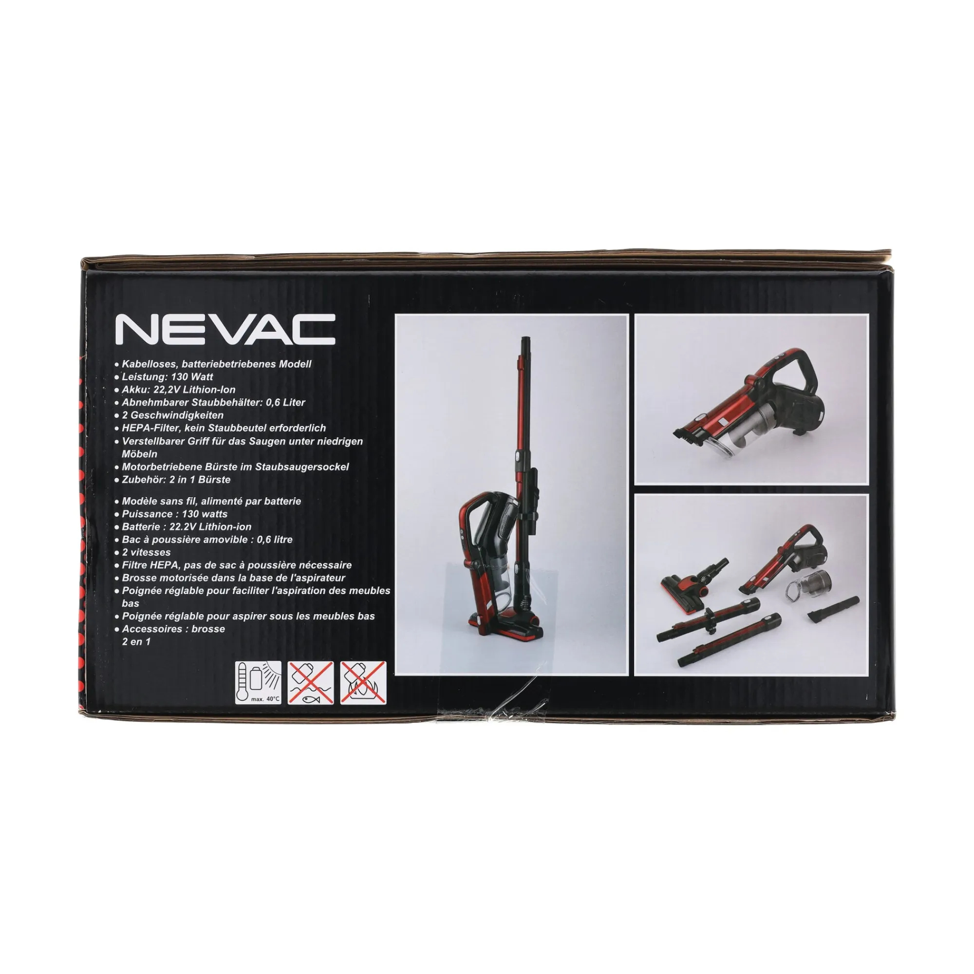 Nevac Stofzuigen<Stofzuiger accu cycloon SAC2 22V Pro