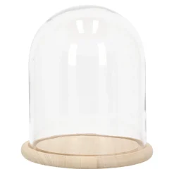 Woondecoratie<Stolp glas nature 23 x 27 cm