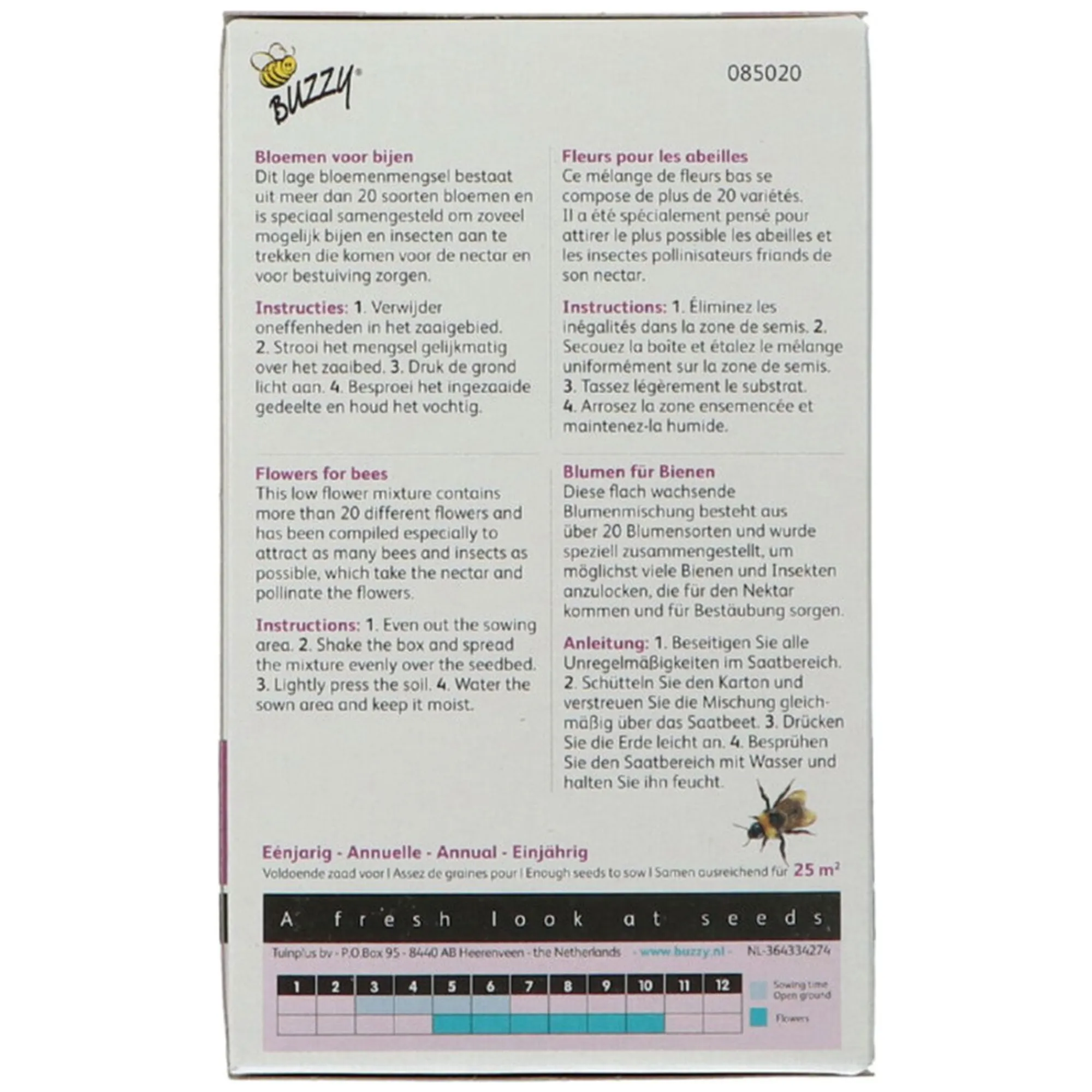 Buzzy Moestuin<Strooidoosje Friendly Flowers Bijen