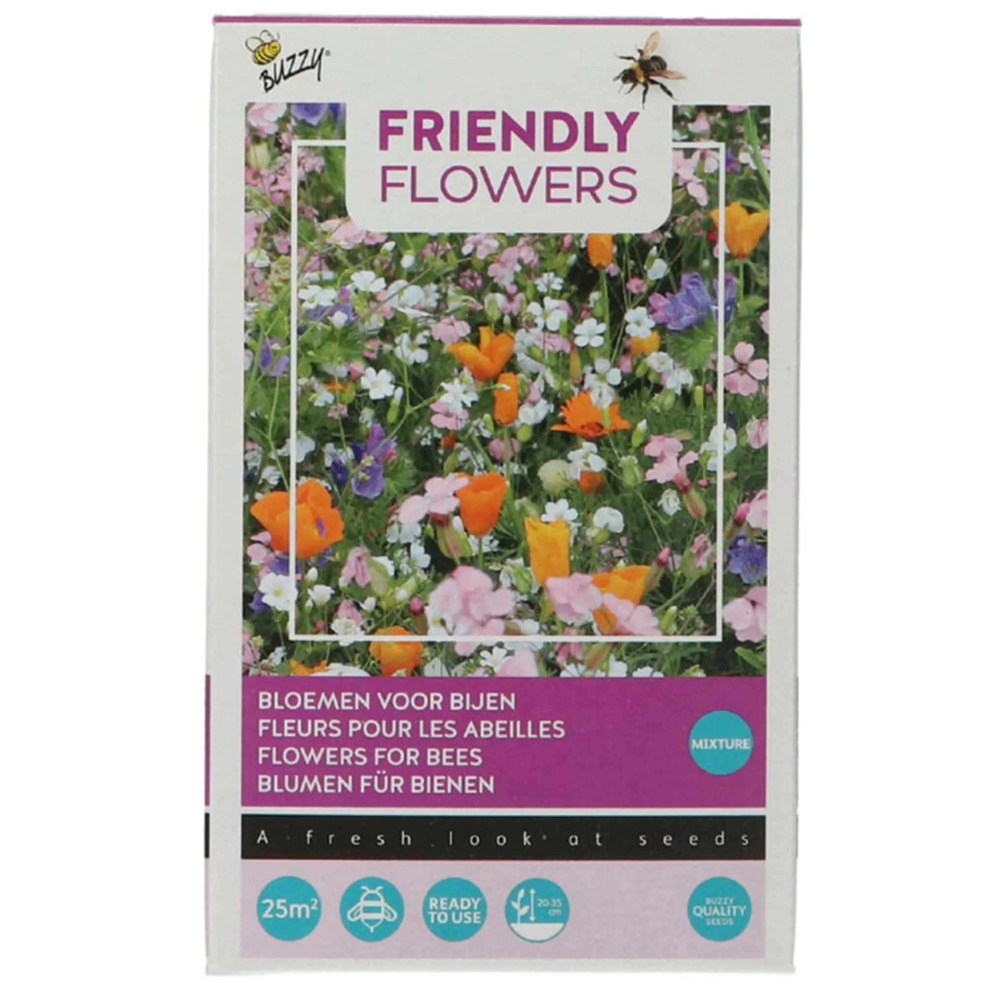 Buzzy Moestuin<Strooidoosje Friendly Flowers Bijen