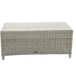 Bois le Duc Tuintafels|Loungesets<Tafel Aprano 103x53 cm White Grey