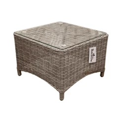 Bois le Duc Tuintafels<Tafel bijzettafel Aprano 57x57 cm White Grey Bois le...
