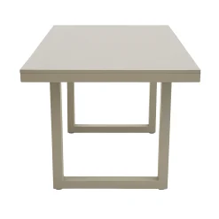 Bois le Duc Tuintafels|Loungesets<Tafel Brozzi hoog 140x75cm milky grey
