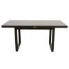 Bois le Duc Tuintafels|Loungesets<Tafel Brozzi hoog 140x75cm zwart