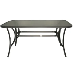 Bois le Duc Tuintafels<Tafel Caleta 150x90cm antra metal