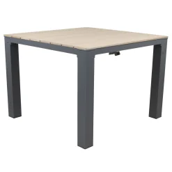 Bois le Duc Tuintafels<Tafel Cardona 100x100 cm Antraciet