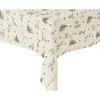 Decoris Kerstdecoratie<Tafelkleed 180 x 140 cm zand