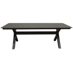 Bois le Duc Tuintafels<Tafel Mancino 220x90cm antraciet