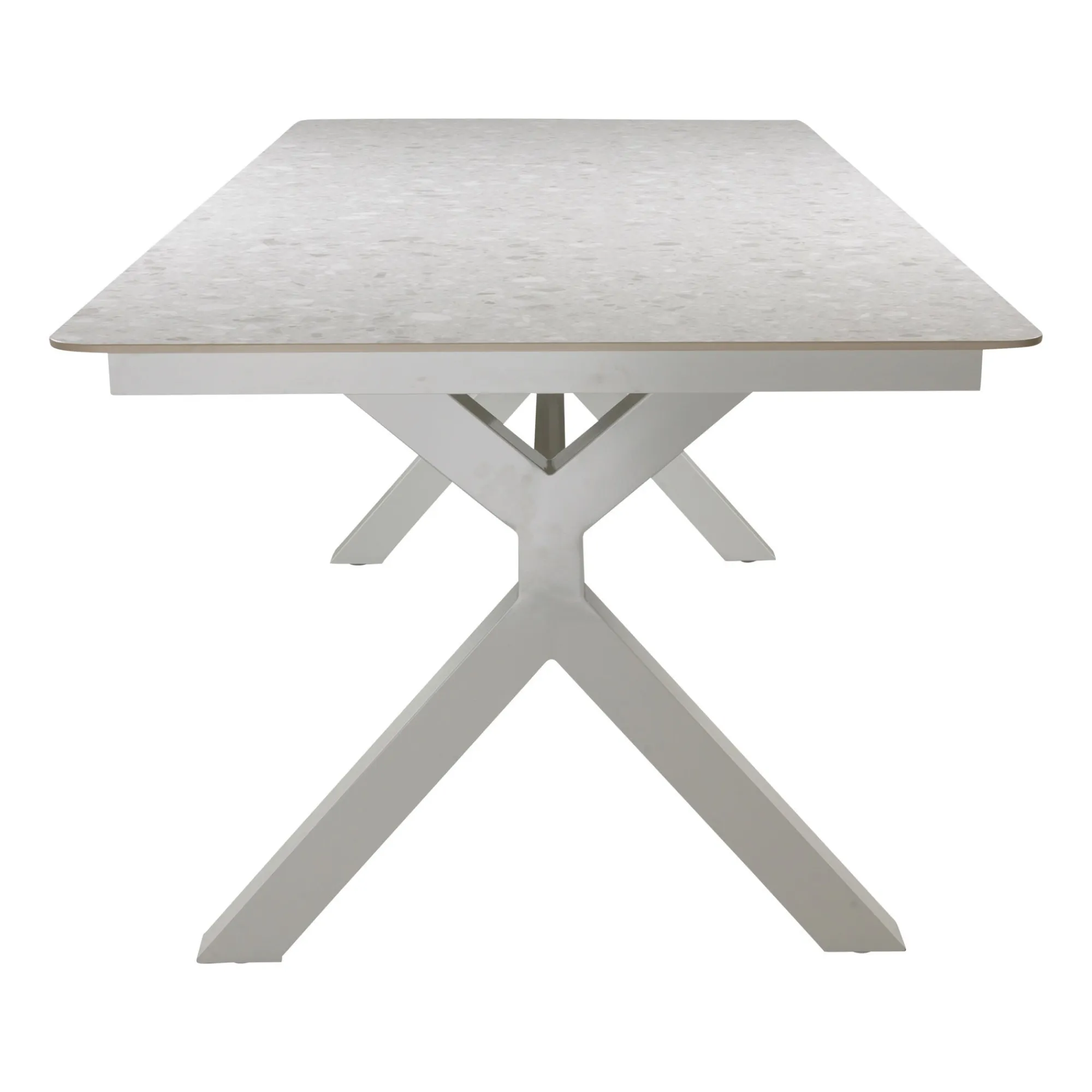 Bois le Duc Tuintafels<Tafel Mancino 220x90cm creme