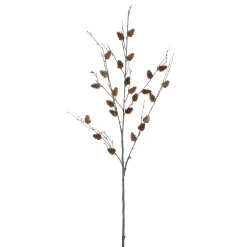 Mica Decorations Kunstplanten En Kunstbloemen<Tak dennenappel bruin 99cm
