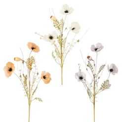 Mica Decorations Kunstplanten En Kunstbloemen|Kerstdecoratie<Tak klaproos 76 cm