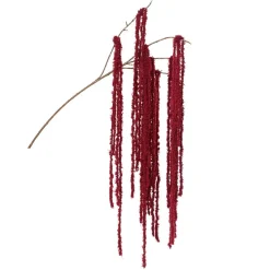 Everlands Kerstdecoratie<Tak spray hang rood 80 cm