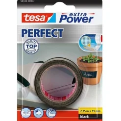 Tesa Bouw<Tape Power Perfect 19mmx2.75M zwart