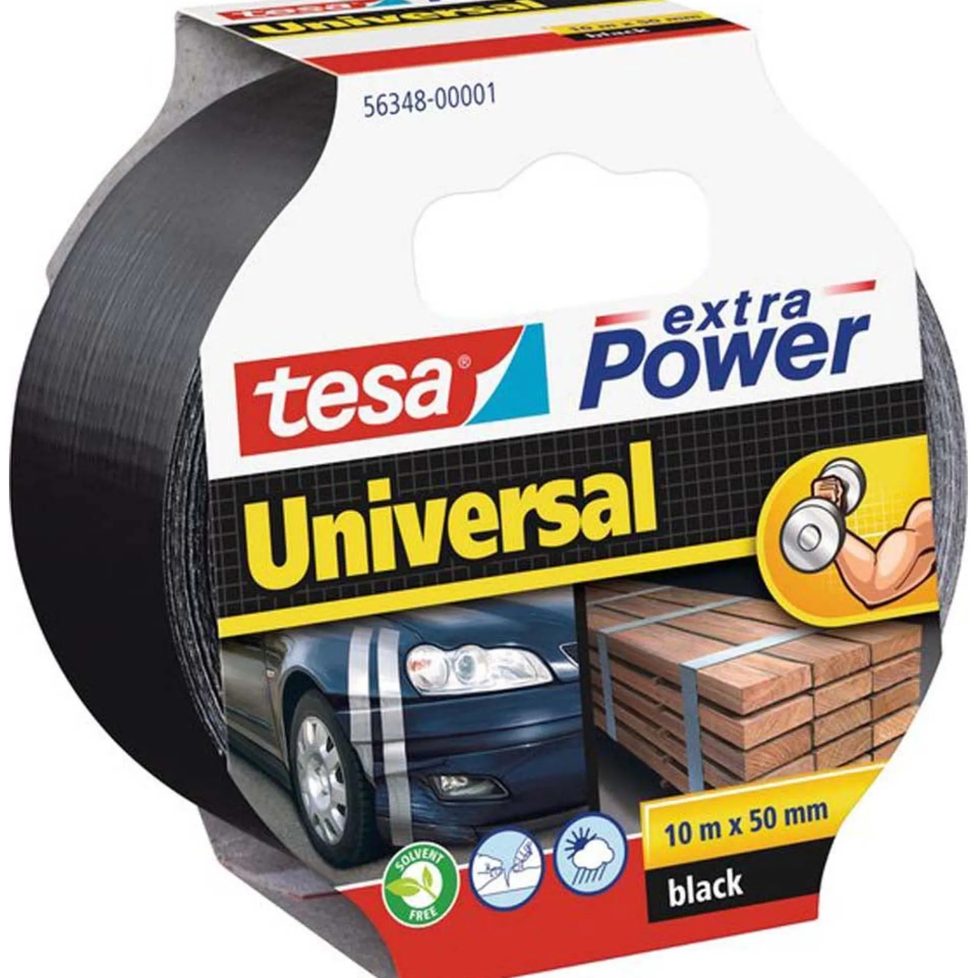 Tesa Bouw<Tape Power uni 50mmx10M zwart