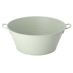 Woondecoratie<Teil hoog zink 23 cm mat mint