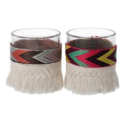Decoris Kaarsen<Theelichthouder glas 8 cm