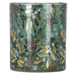 Natural Collections Kaarsen<Theelichthouder glas 8 x 8 x 10 cm 2 assorti
