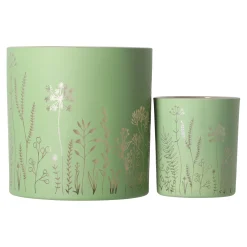 Van Cranenbroek Kaarsen<Theelichthouder green garden 15 x 15 cm