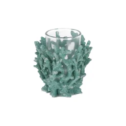 Natural Collections Kaarsen<Theelichthouder koraal 8 cm blauw