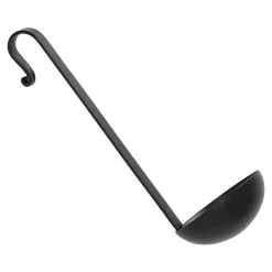 O'malley Kaarsen<Theelichthouder lepel zwart 26 cm