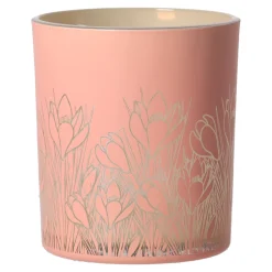 Van Cranenbroek Kaarsen<Theelichthouder pink garden 8 x 10 cm