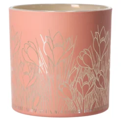 Van Cranenbroek Kaarsen<Theelichthouder pink garden 15 x 15 cm