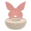 Van Cranenbroek Pasen<Theelichthouder vlinder roze 12cm
