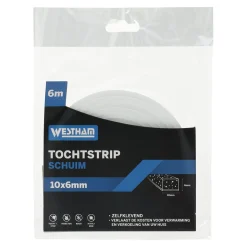 Westham Woondecoratie<Tochtstrip zelfkleef schuim 10 x 6 mm