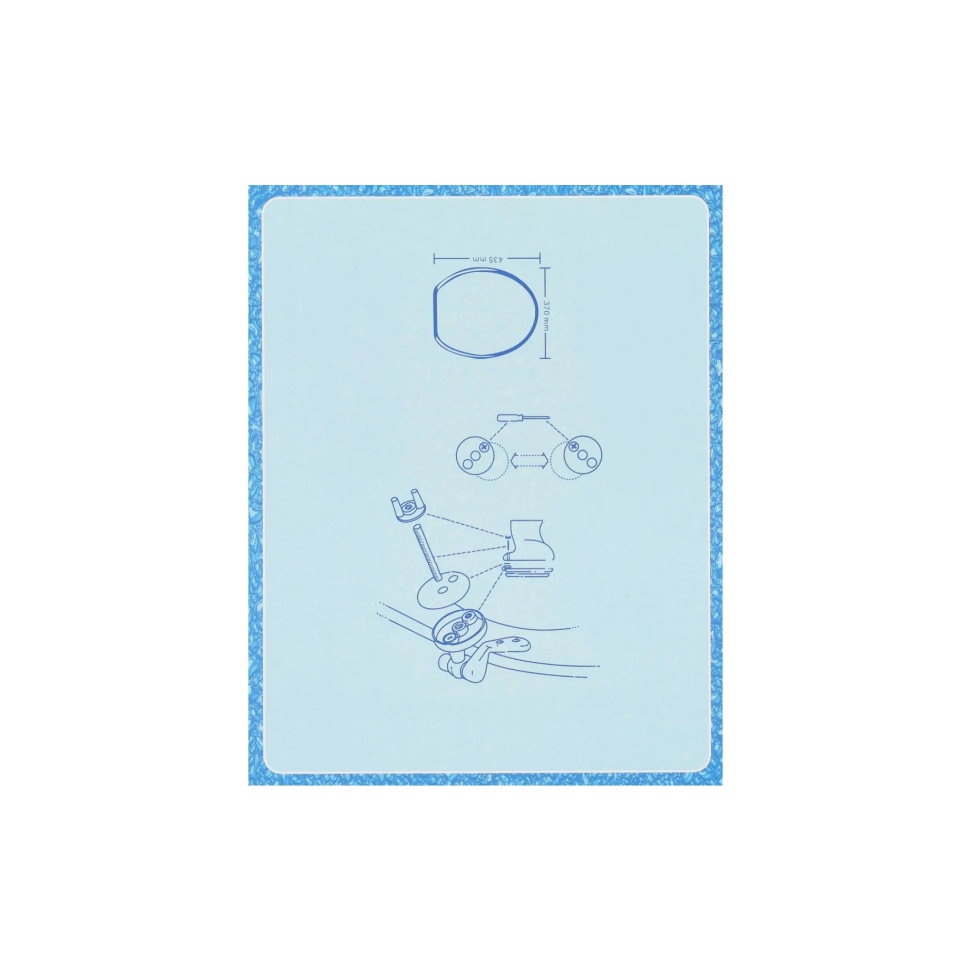 Van Cranenbroek Badkameraccessoires<Toiletbril print marmer wit