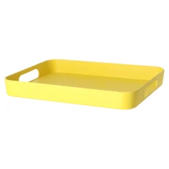 O'malley Woondecoratie|Koken & Tafelen<Tray bamboe 41 x 31 cm geel