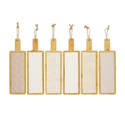 Natural Collections Woondecoratie<Tray keram wit roze 42x12cm