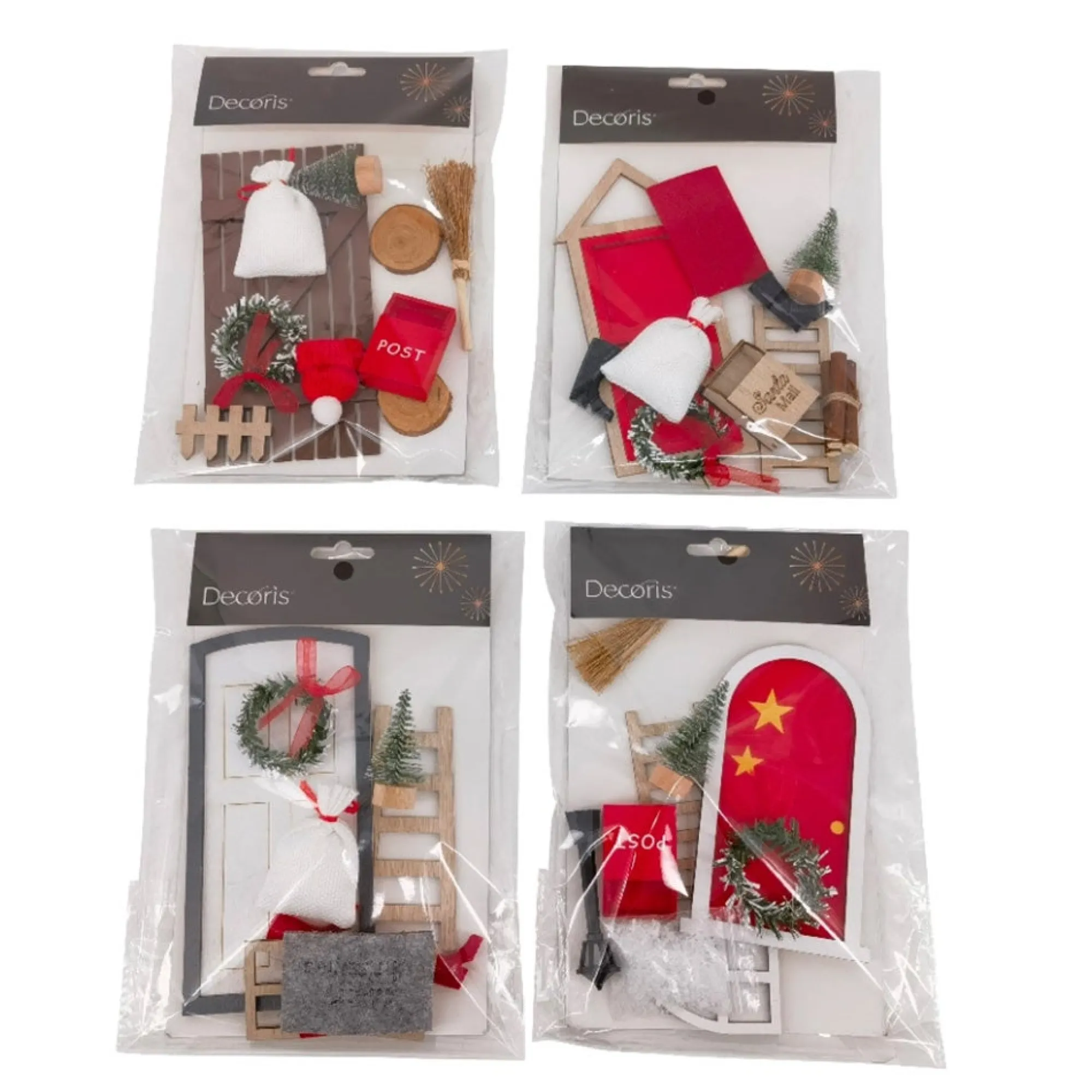 Decoris Kerstdecoratie<Triplex set 24 cm