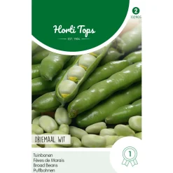 Horti Tops Moestuin<Tuinbonen driemaal wit