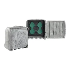 Diamant Stekkerdoos En Verlengsnoeren<Tuincontactdoos steen 4x230V NL