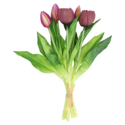 O'malley Kunstplanten En Kunstbloemen<Tulp sil touch 32 cm mauve