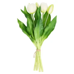 O'malley Kunstplanten En Kunstbloemen<Tulp sil touch 32 cm wit