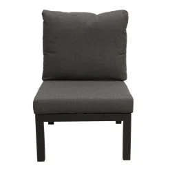 Bois le Duc Loungesets<tussenstuk Brozzi zwart + kussens