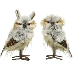 Decoris Kerstdecoratie|Woondecoratie<Uil 15 cm