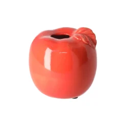 Natural Collections Vazen En Potten<Vaas appel keram rood 9 cm