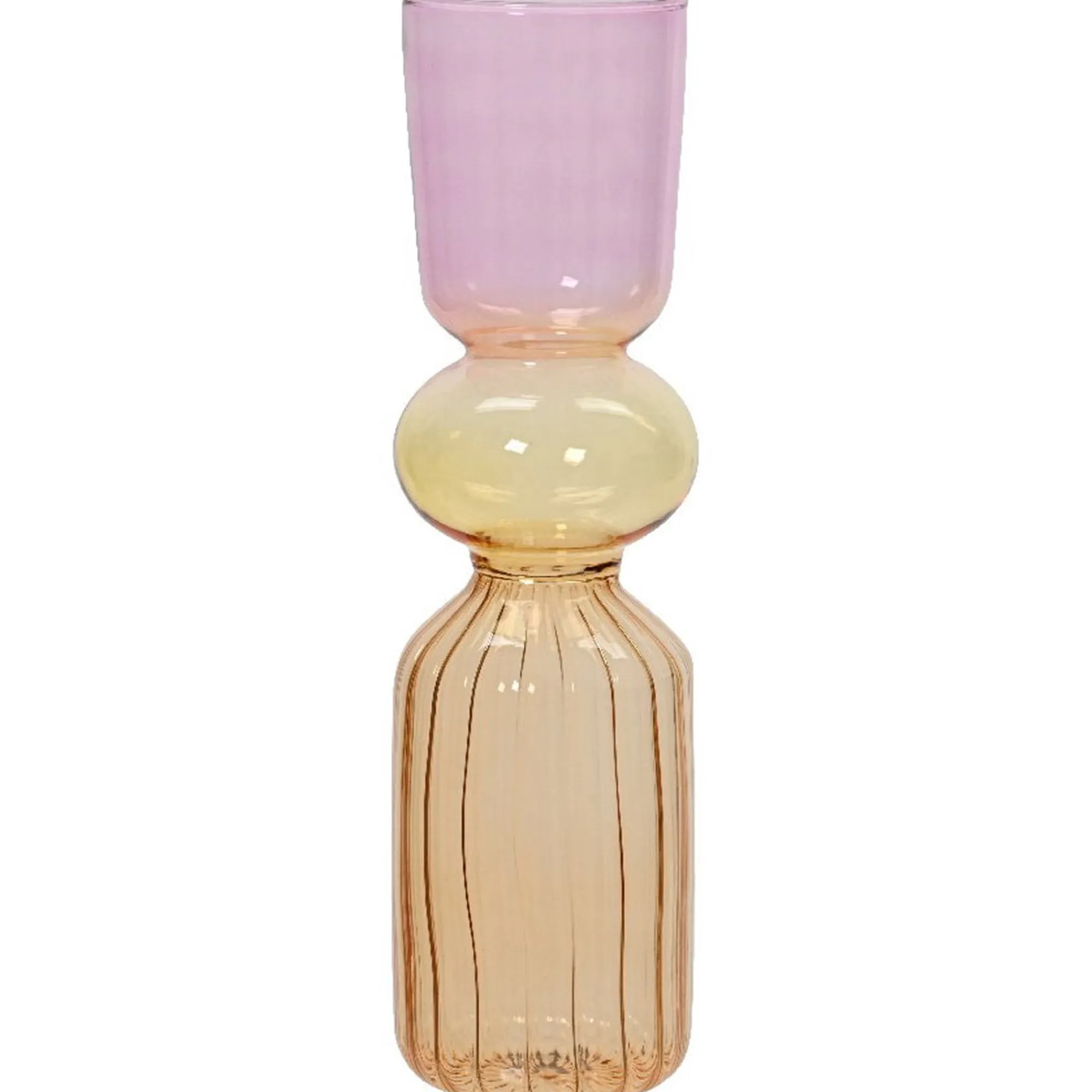 Decoris Vazen En Potten<Vaas glas multi 30 cm