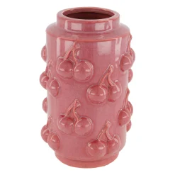 Natural Collections Vazen En Potten<Vaas kers rood 14 x 22 cm